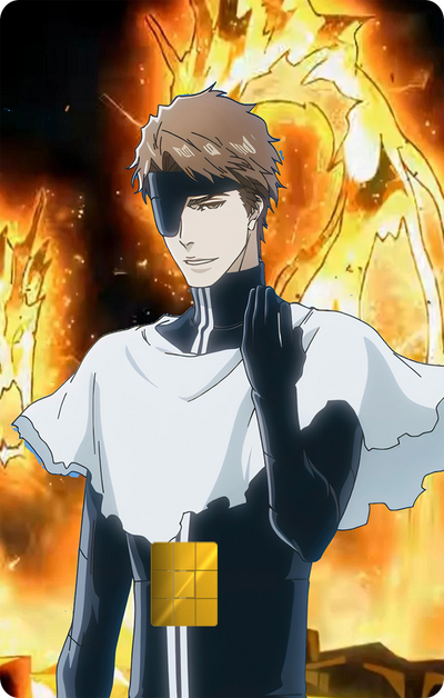 Aizen Sosuke Hado 99 Anime TYBW Holographic Card Skin — Bleach