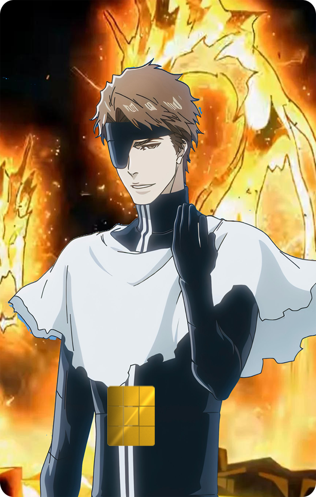 Aizen Sosuke Hado 99 Anime TYBW Holographic Card Skin — Bleach