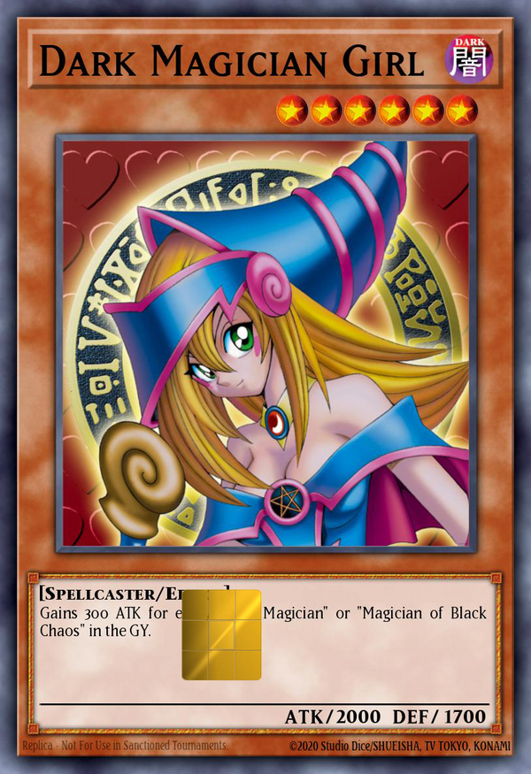 Dark Magician Girl Holographic Card Skin — Yu-Gi-Oh