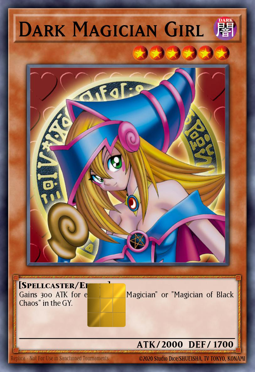 Dark Magician Girl Holographic Card Skin — Yu-Gi-Oh