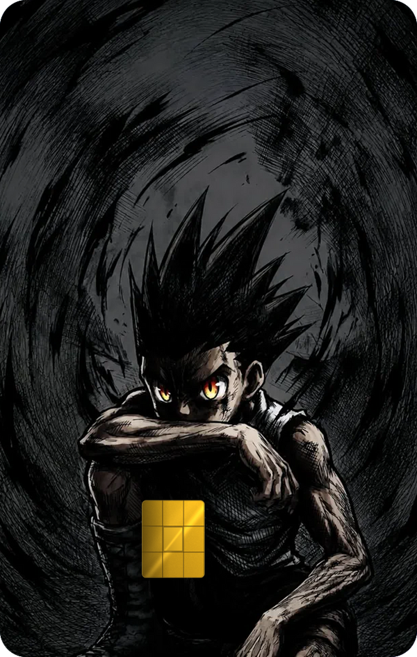 Gon Freecss Dark Side Holographic Card Skin — Hunter x Hunter
