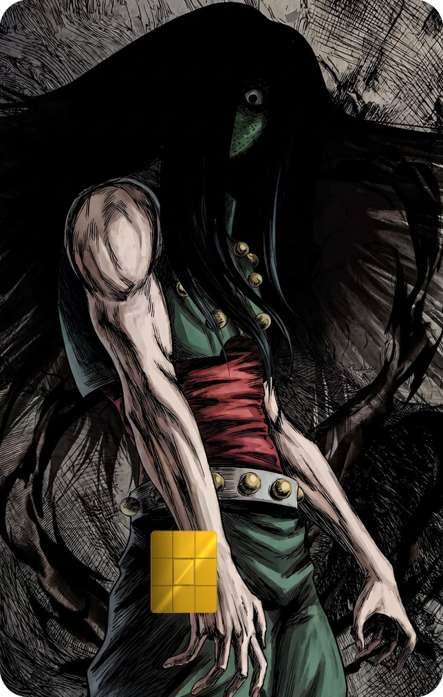 Illumi Zoldyck Silent Nightmare Holographic Card Skin — Hunter x Hunter