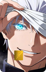 Satoru Gojo Kawaii Holographic Card Skin — Jujutsu Kaisen