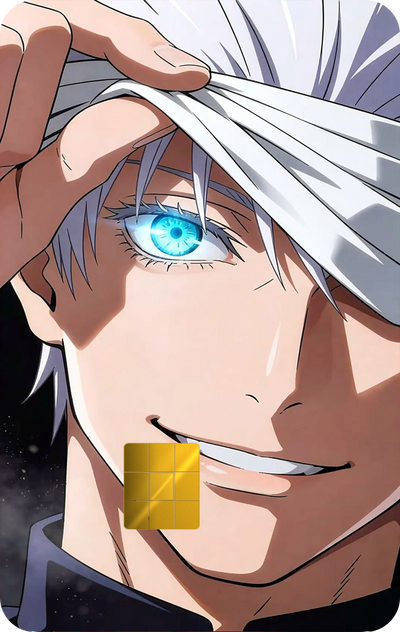 Satoru Gojo Kawaii Holographic Card Skin — Jujutsu Kaisen