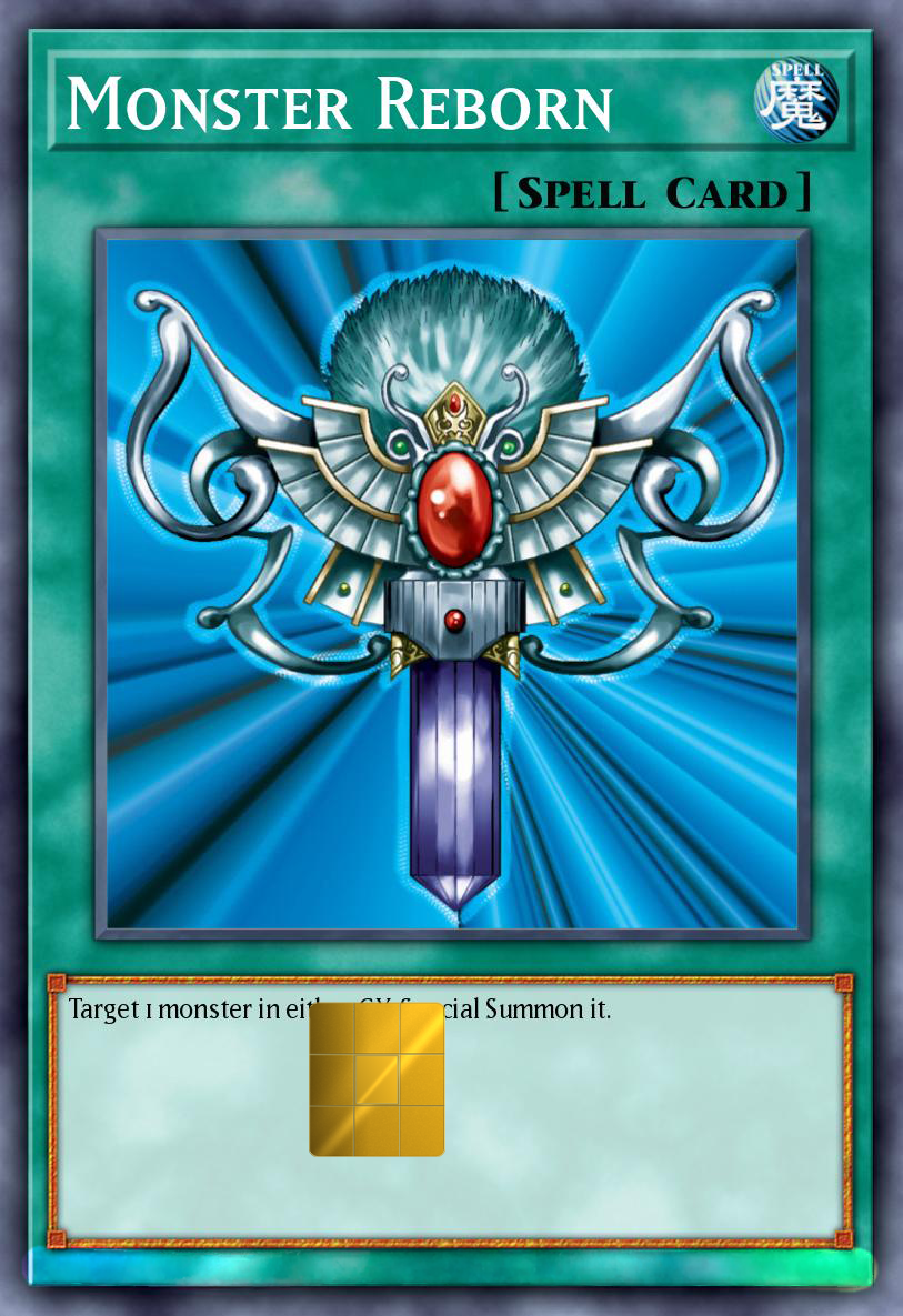 Monster Reborn Holographic Card Skin — Yu-Gi-Oh Spell Card