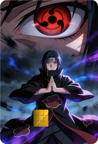 Itachi Uchiha Holographic Card Skin — Naruto Shippuden