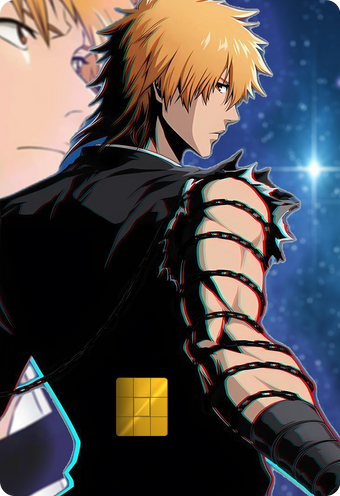 Ichigo Kurosaki Holographic Card Skin — Bleach