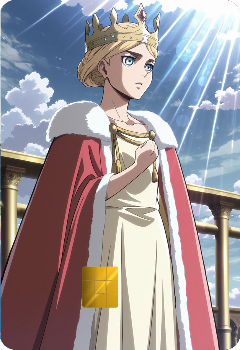 Queen Historia Reiss Holographic Card Skin — Attack on Titan