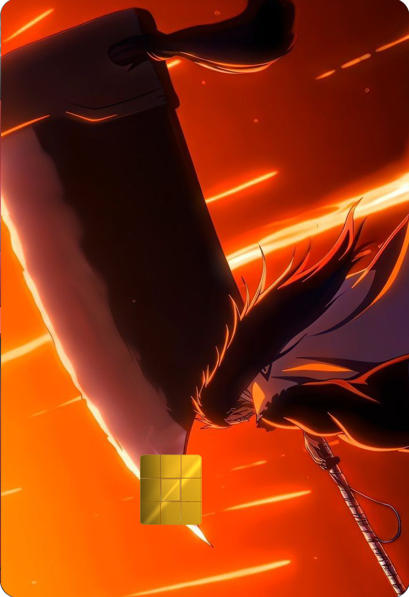 Kenpachi Zaraki Shikai Holographic Card Skin — Bleach