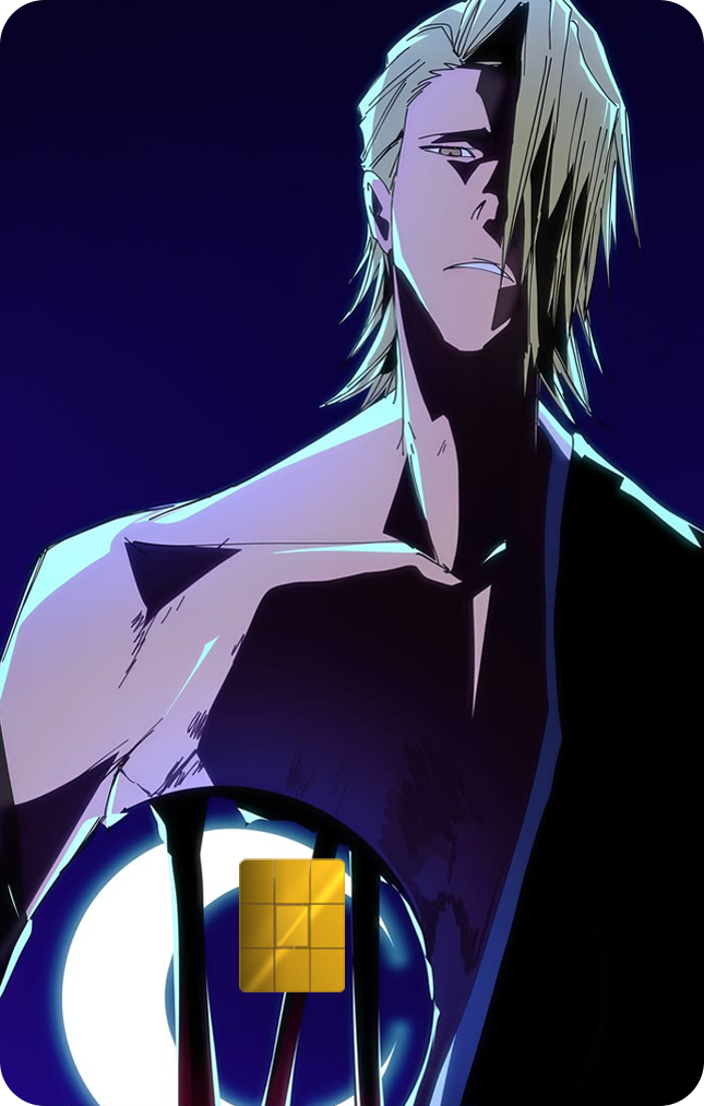 Izuru Kira Undead Holographic Card Skin — Bleach