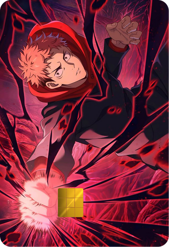 Itadori Yuji Holographic Card Skin — Jujutsu Kaisen