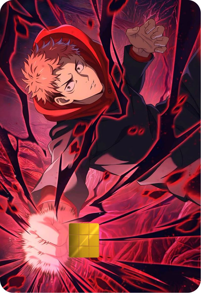 Itadori Yuji Holographic Card Skin — Jujutsu Kaisen
