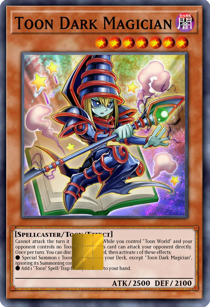Toon Dark Magician Holographic Card Skin — Yu-Gi-Oh Toon