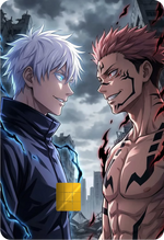 Satoru Gojo vs Sukuna Holographic Card Skin — Jujutsu Kaisen