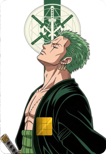 Roronoa Zoro Holographic Card Skin — One Piece