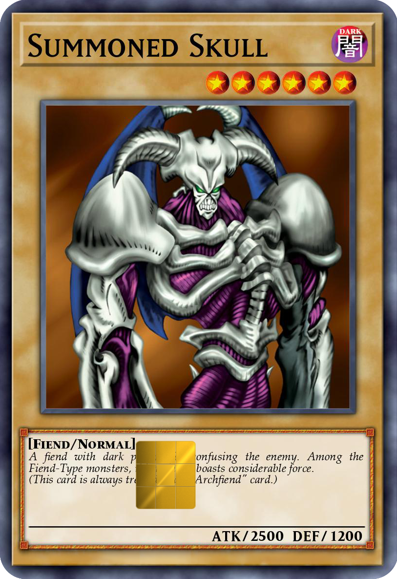 Summoned Skull Holographic Card Skin — Yu-Gi-Oh