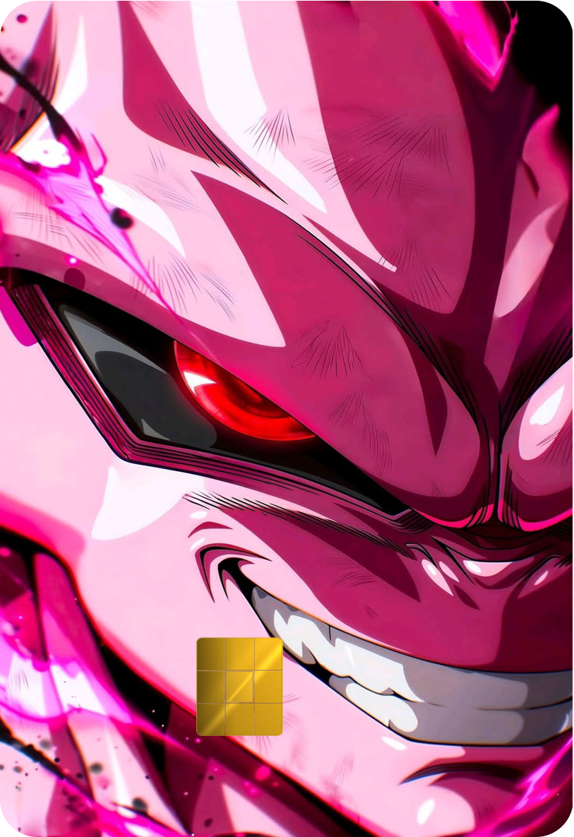 Kid Buu Holographic Card Skin — Dragon Ball Z