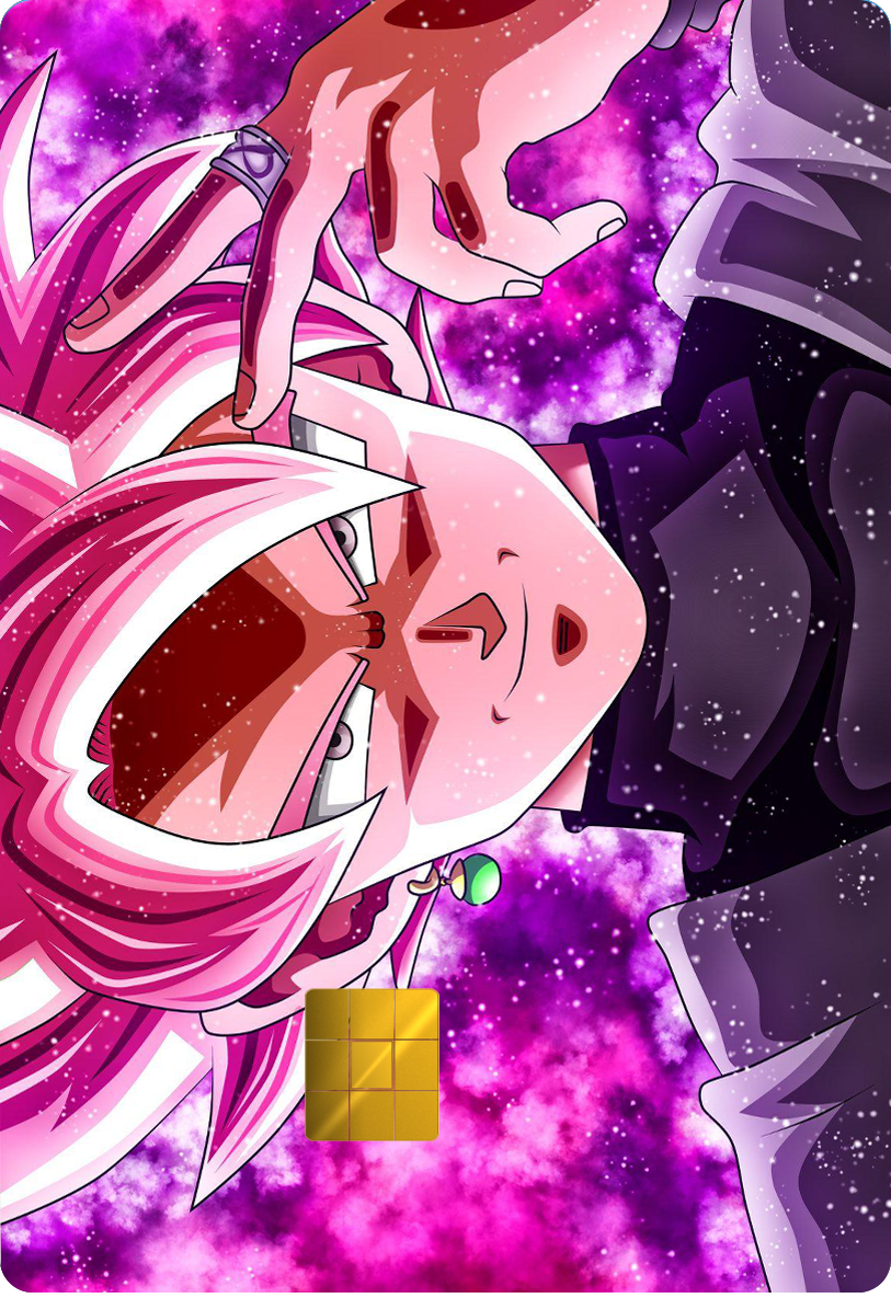 Goku Black Rose Peace Holographic Card Skin — Dragon Ball Super
