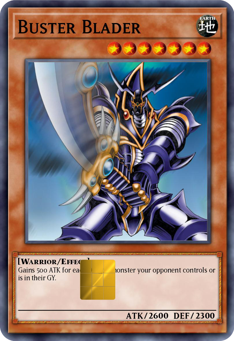 Buster Blader Holographic Card Skin — Yu-Gi-Oh