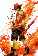 Portgas D. Ace Holographic Card Skin — One Piece