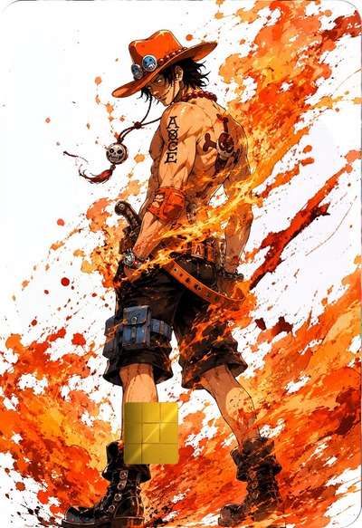 Portgas D. Ace Holographic Card Skin — One Piece