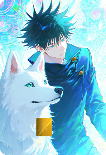 Megumi Fushiguro Shadow Dog Holographic Card Skin — Jujutsu Kaisen