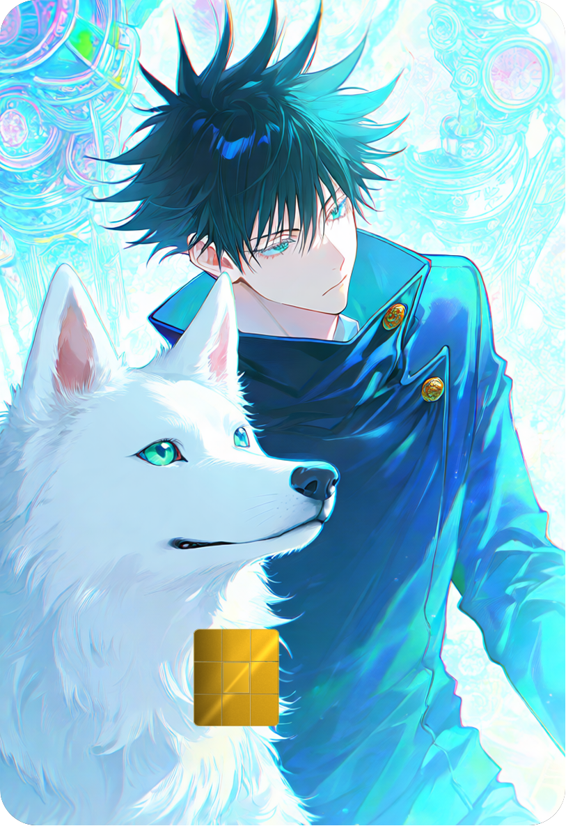 Megumi Fushiguro Shadow Dog Holographic Card Skin — Jujutsu Kaisen