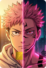 Itadori x Sukuna Holographic Card Skin — Jujutsu Kaisen