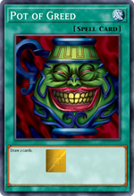 Pot of Greed Holographic Card Skin — Yu-Gi-Oh Spell Card