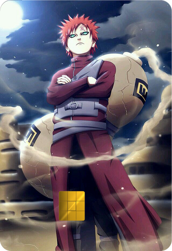 Gaara Holographic Card Skin — Naruto Shippuden