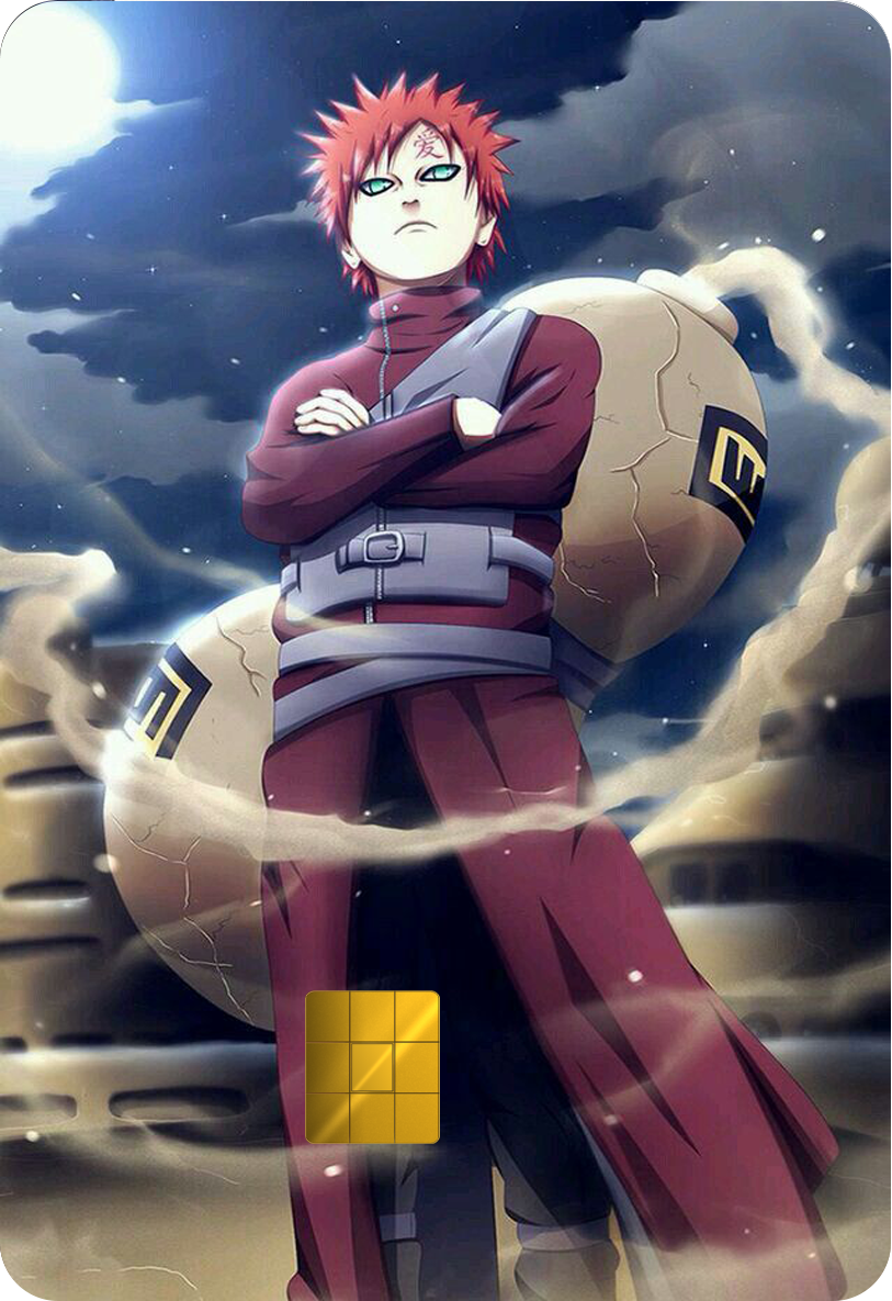 Gaara Holographic Card Skin — Naruto Shippuden