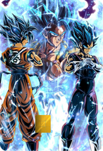 SSB Vegito Fusion Holographic Card Skin — Dragon Ball Super