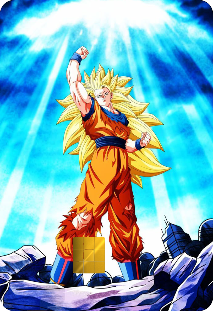 SSJ3 Goku Movie Holographic Card Skin — Dragon Ball Z