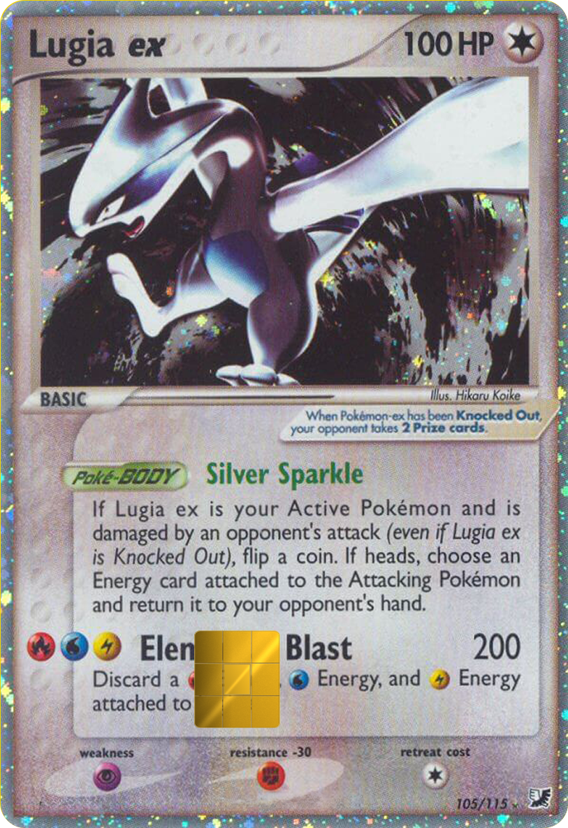 Lugia ex EX Unseen Forces Holographic Card Skin — Pokemon