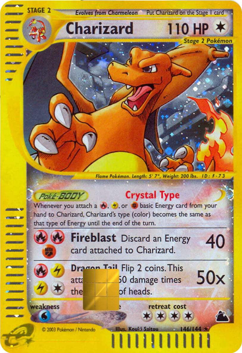 Rayquaza Gold Star EX Deoxys Alt Holographic Card Skin — Pokemon