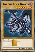 Red-Eyes Black Dragon Holographic Card Skin — Yu-Gi-Oh