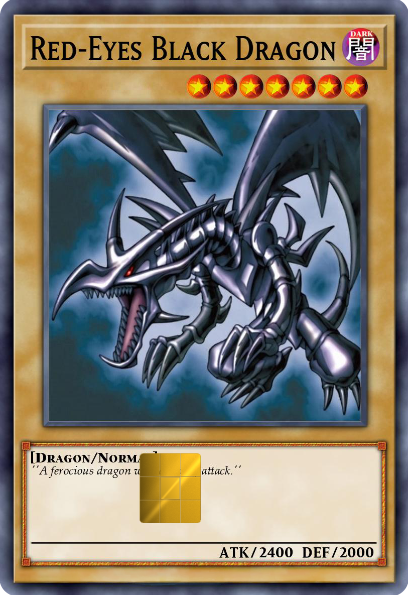 Red-Eyes Black Dragon Holographic Card Skin — Yu-Gi-Oh