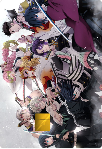 Hashiras Happy Holographic Card Skin — Demon Slayer
