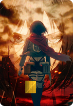 Mikasa Ackerman Holographic Card Skin — Attack on Titan
