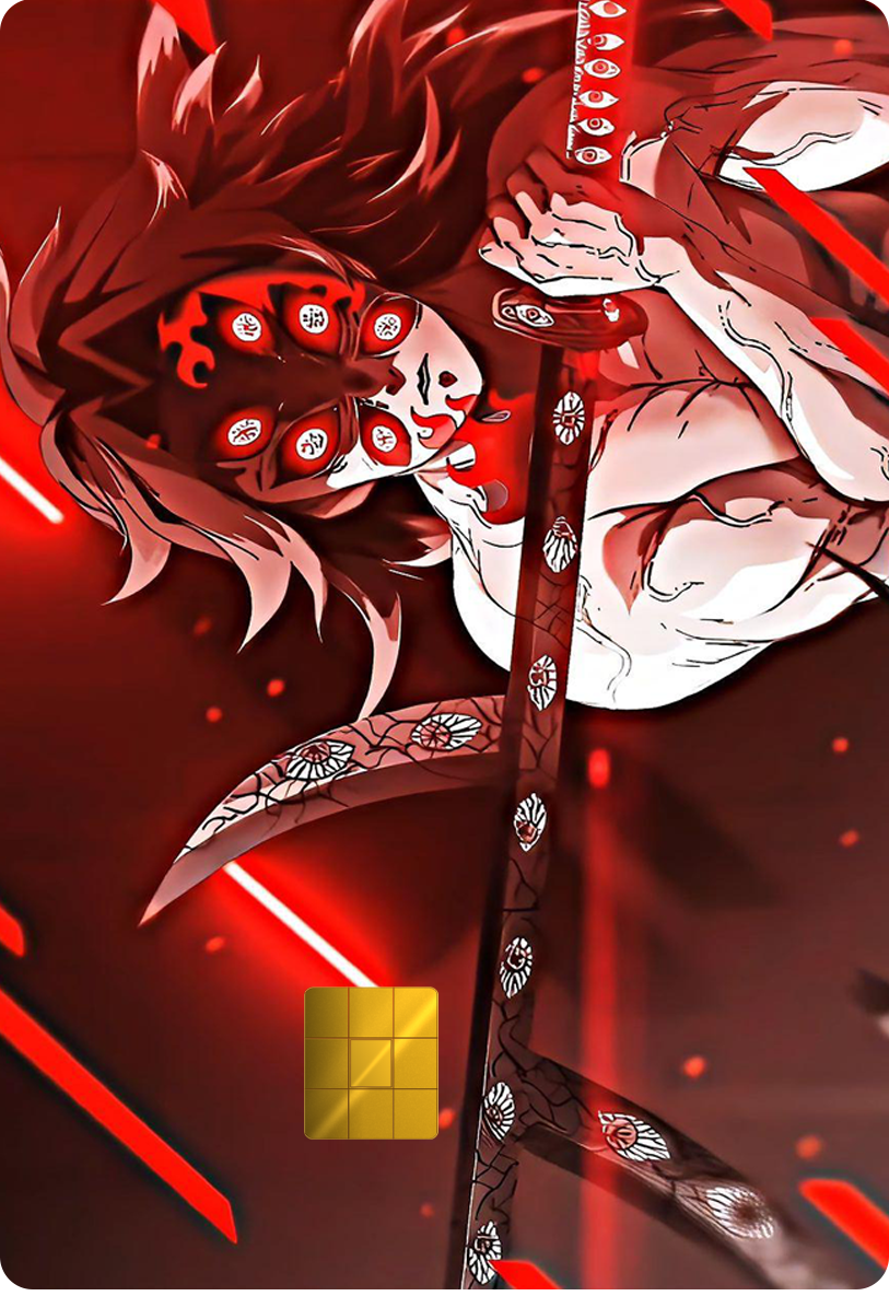 Kokushibo Holographic Card Skin — Demon Slayer