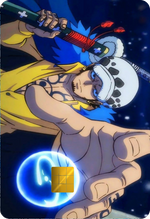 Trafalgar Law Holographic Card Skin — One Piece