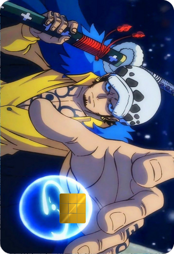Trafalgar Law Holographic Card Skin — One Piece