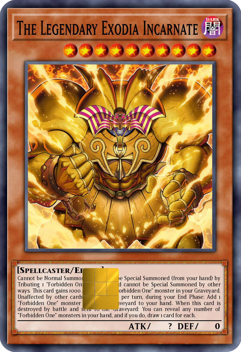 The Legendary Incarnate Holographic Card Skin — Yu-Gi-Oh