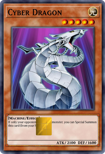 Cyber Dragon Holographic Card Skin — Yu-Gi-Oh