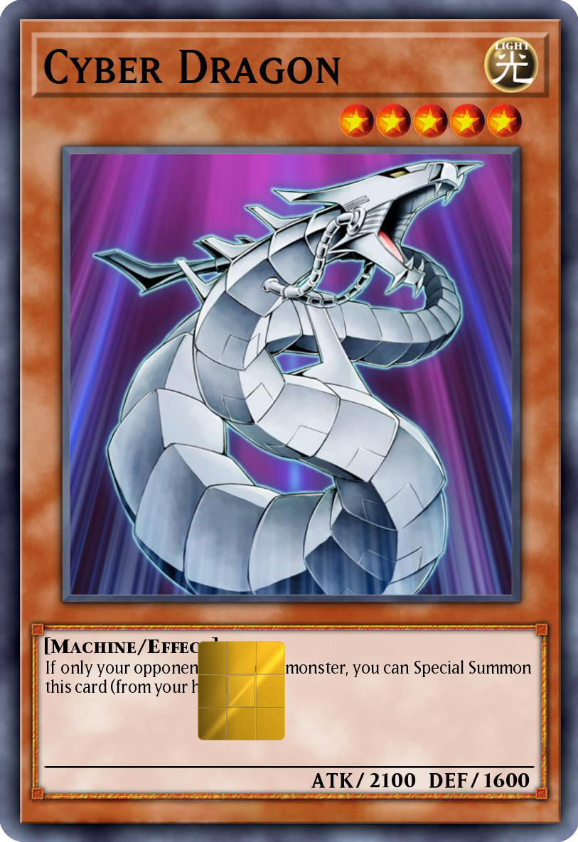 Cyber Dragon Holographic Card Skin — Yu-Gi-Oh
