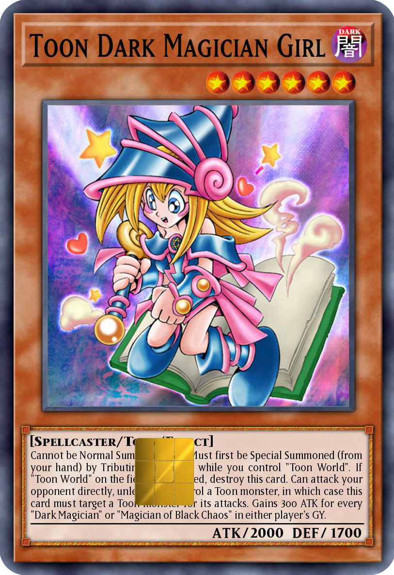 Toon Dark Magician Girl Holographic Card Skin — Yu-Gi-Oh Toon