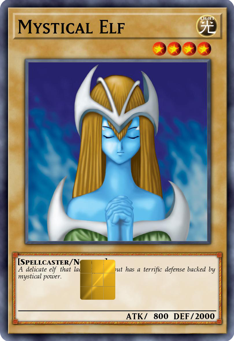 Mystical Elf Holographic Card Skin — Yu-Gi-Oh
