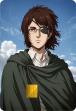 Hange Zoe Holographic Card Skin — Attack on Titan