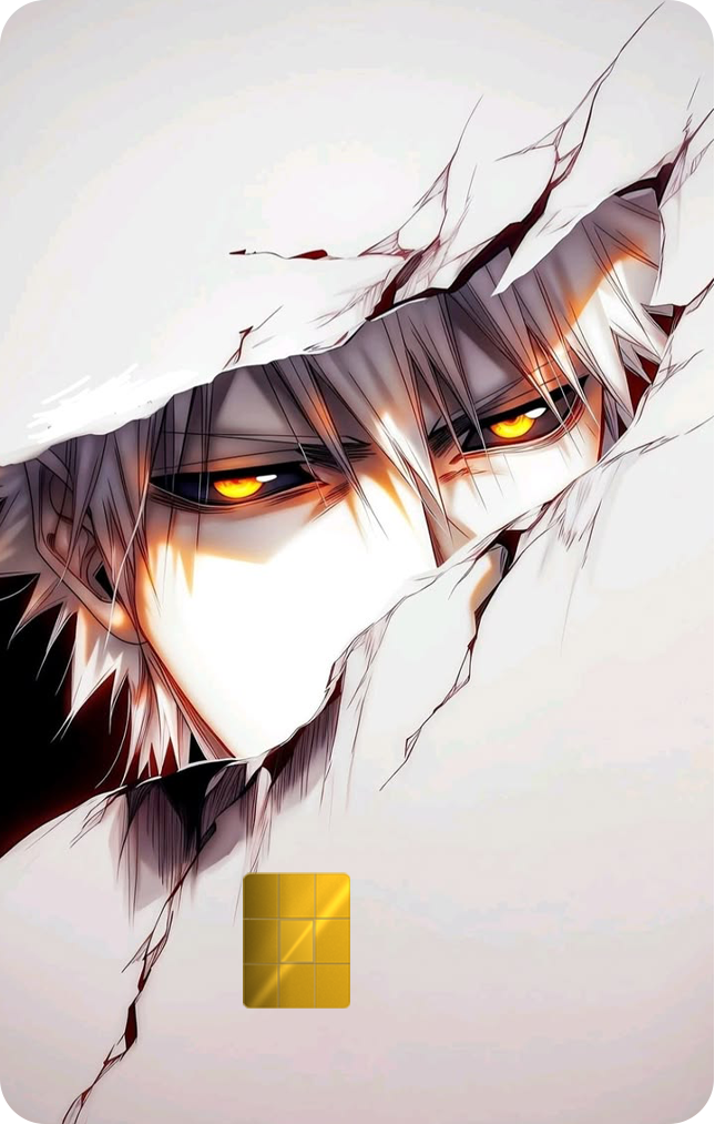 White Ichigo Holographic Card Skin — Bleach