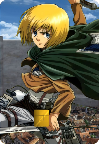 Armin Arlert Holographic Card Skin — Attack on Titan